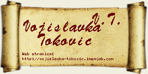 Vojislavka Toković vizit kartica